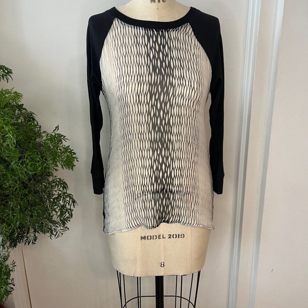 Rare KELLY WEARSTLER‎ Silk and Cotton Pullover Size Small